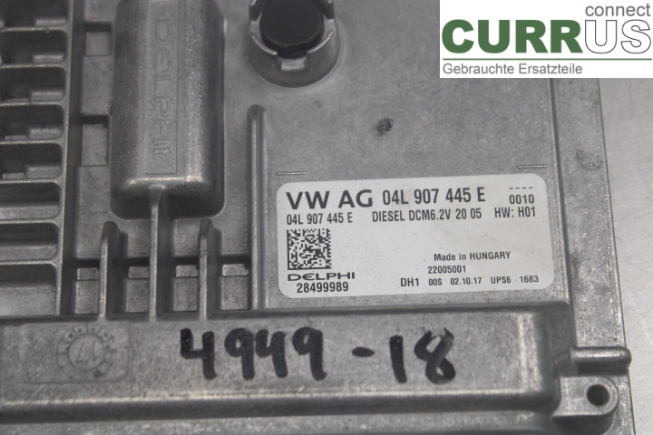 VW GOLF / E-GOLF VII   13-20 Motorsteuergerät (ECU) 04L907445E 