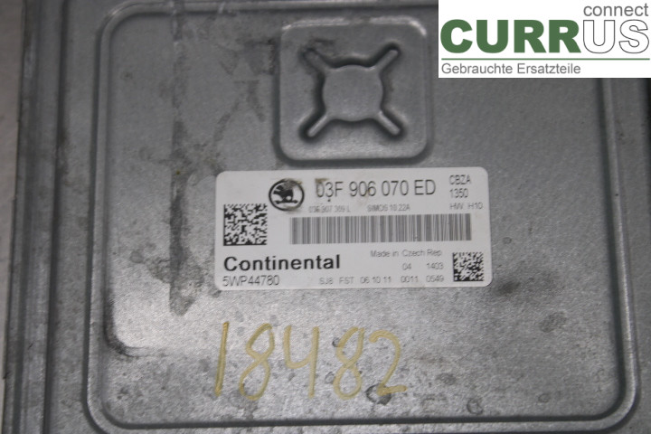 SKODA FABIA         07-14 Engine Control Unit (ECU) 03F906070ED CBZA