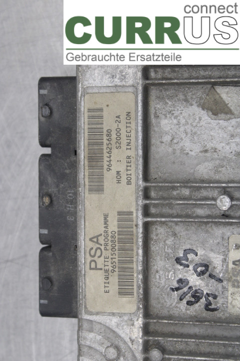 PEUGEOT 206  98-09 Engine Control Unit (ECU) 9644625680 