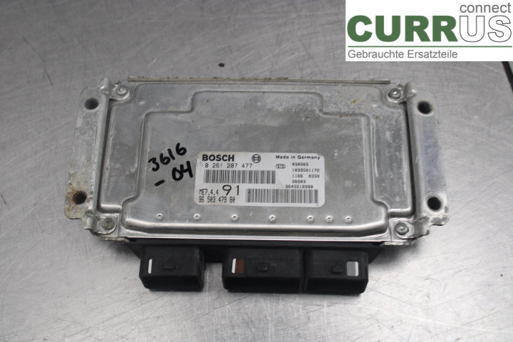 PEUGEOT 206  98-09 Engine Control Unit (ECU) 9650347980 