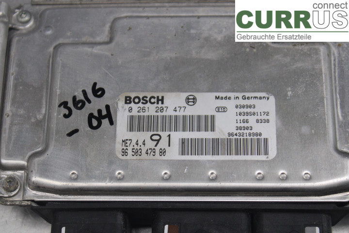 PEUGEOT 206  98-09 Engine Control Unit (ECU) 9650347980 