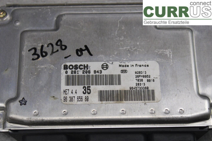 PEUGEOT 307     01-05 Engine Control Unit (ECU) 9638765680 