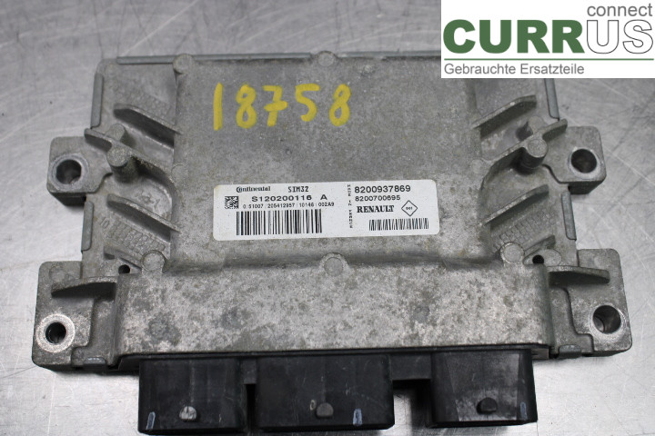 RENAULT CLIO III  09-12 Motorens styreenhed (ECU) 8200700695 1.2i/D4F742