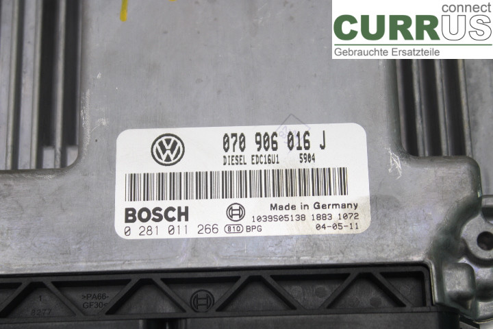 VW TRANSP/CARAVELLE 04-15 Engine Control Unit (ECU) 070906016J 2.5TDi/AXD