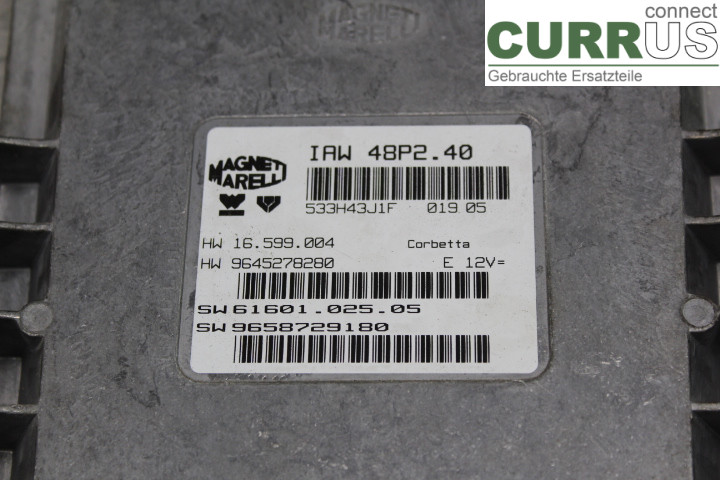 PEUGEOT BOXER      02-06 Motorsteuergerät (ECU) 9645278280 2,0i/RFW