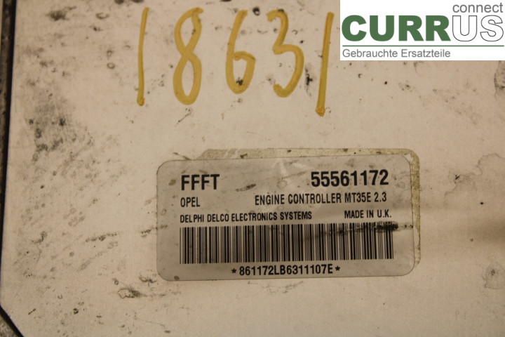 OPEL ASTRA  H    04-12 Engine Control Unit (ECU) 55561172 1.6i/Z16XEP