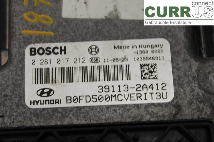 HYUNDAI i30   07-12 Motorens styreenhed (ECU) 391132A412 1.6CRDi/D4FB