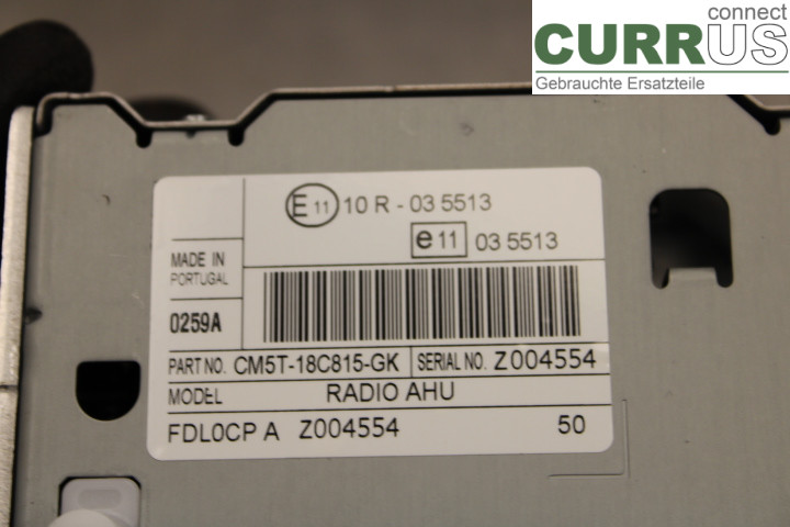 FORD FOCUS  11-14 Radio CD / Multimedia panel CM5T18C815GK 1.6TDCi/T1DB