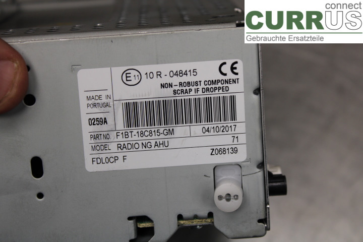 FORD TRAN./TOUR COURIER 13-23 Radio CD / Multimedia panel F1BT18C815GM 1.5DCi/XUCD