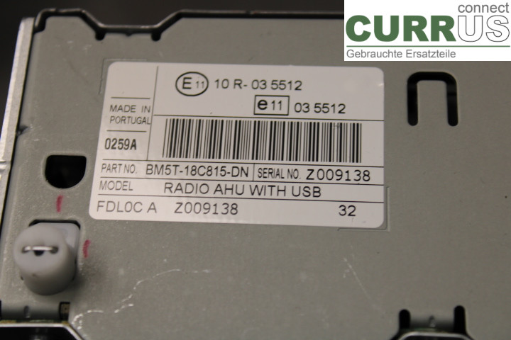 FORD FOCUS  11-14 Radio CD / Multimedia panel BM5T18C815DN 1.6TDCi/NGDB