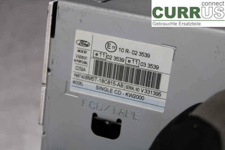 FORD FOCUS     08-11 Radio CD / panneau multimédia 8N5T18C815AB 1.8F/Q7DA
