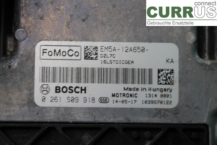 FORD FOCUS  11-14 Engine Control Unit (ECU) EM5A12A650KA 1.6F/YUDA