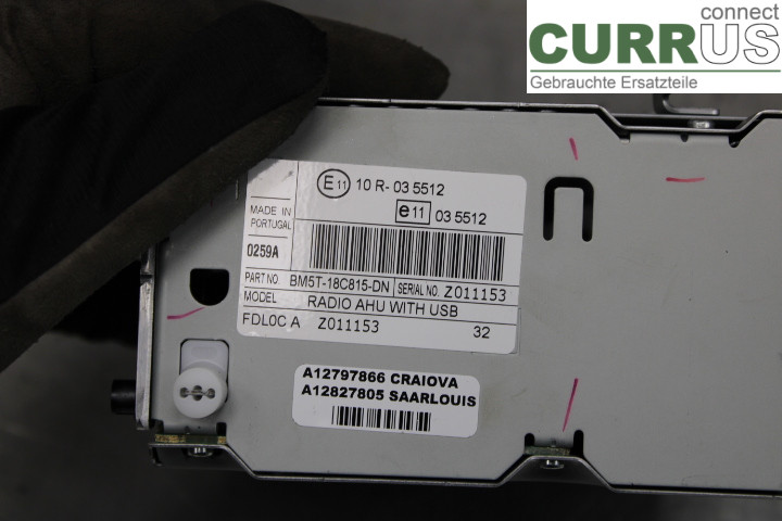 FORD FOCUS  11-14 Radio CD / Multimedia panel BM5T18C815DN 1.6F/YUDA