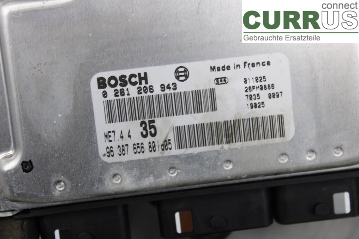 PEUGEOT 307     01-05 Engine Control Unit (ECU) 9638765680 1.6i/NFU