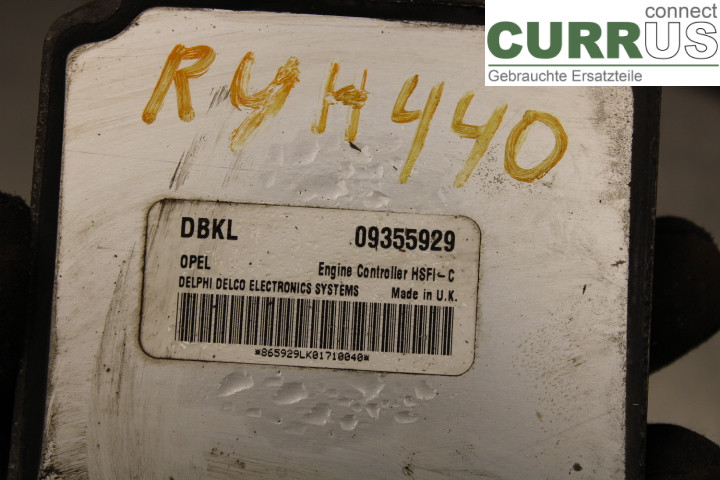 OPEL ASTRA  G    98-03 Engine Control Unit (ECU) 09355929 X16XEL