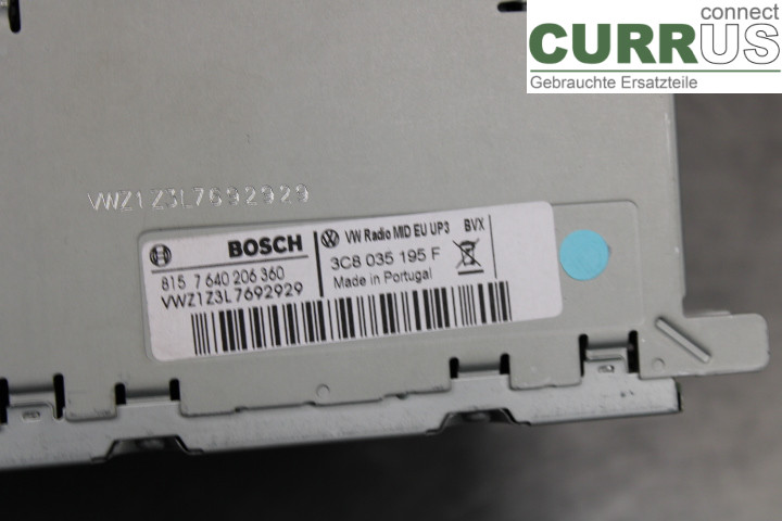VW PASSAT  11-14 Radio CD / Multimedia panel 3C8035195F 2.0TDi/CFFB