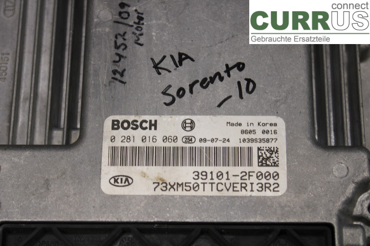 KIA SORENTO    10-14 Engine Control Unit (ECU) 391012F000 