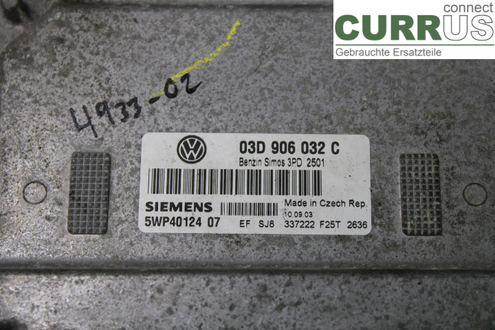VW POLO       02-05 Motorens styreenhed (ECU) 03D906032C 