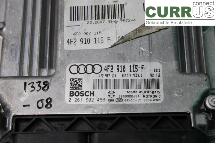 AUDI A6/S6     05-11 Motorsteuergerät (ECU) 4F2910115F 