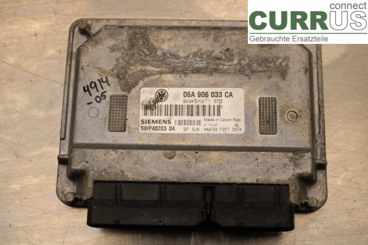 VW GOLF V      04-09 Engine Control Unit (ECU) 06A906033CA 