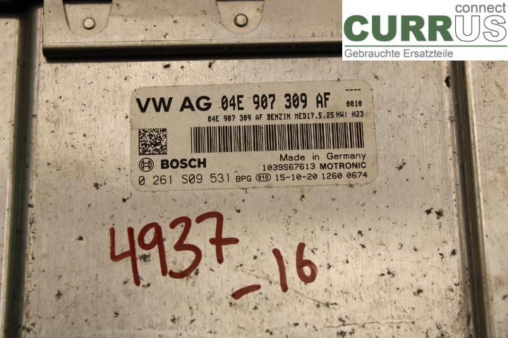 VW POLO 10-17 Engine Control Unit (ECU) 04E907309AF