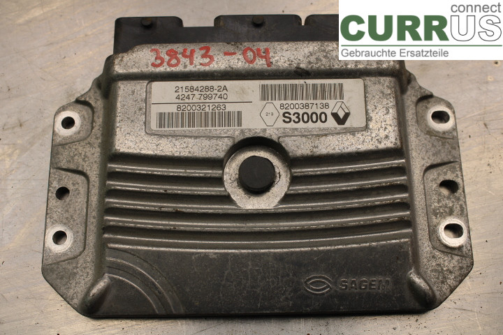RENAULT MÉGANE II  03-05 Motorens styreenhed (ECU) 8200387138 