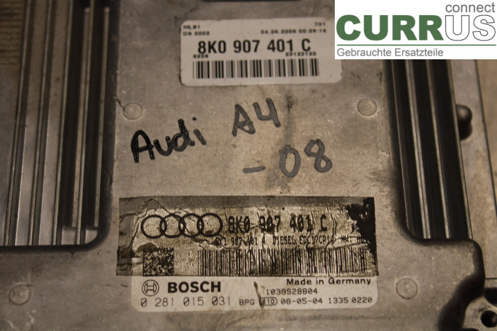 AUDI A4/S4  05-07 Engine Control Unit (ECU) 8K0907401C 