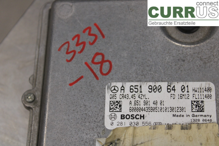 MB GLC-CLASS (X253/C253)  15-22 Motorens styreenhed (ECU) A6519006401 