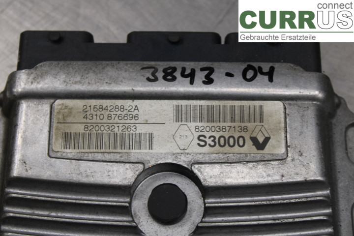 RENAULT MÉGANE II  03-05 Motorens styreenhed (ECU) 8200387138 