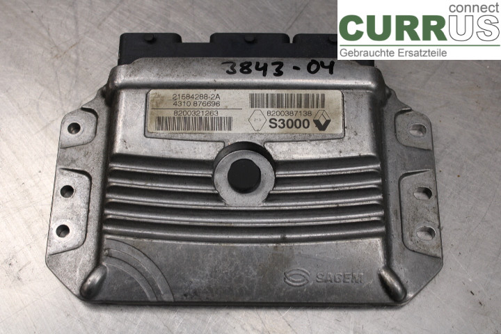 RENAULT MÉGANE II  03-05 Motorens styreenhed (ECU) 8200387138 