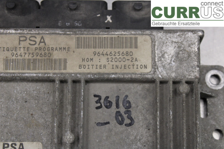 PEUGEOT 206  98-09 Engine Control Unit (ECU) 9644625680 