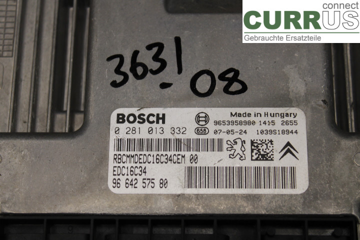 PEUGEOT 308 08-13 Sterownik silnika (ECU) 9664257580 
