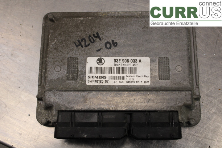 SKODA FABIA    99-07 Unité de contrôle moteur (ECU) 03E906033A 