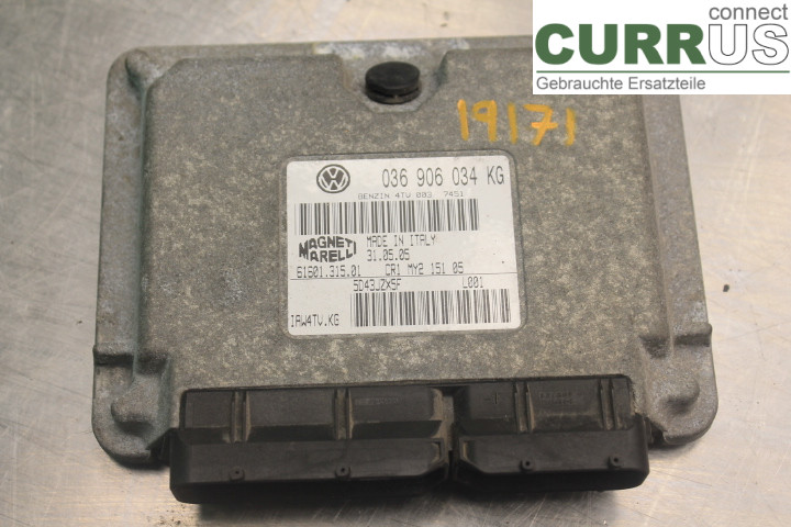 VW POLO       05-09 Motorsteuergerät (ECU) 036906034KG 1.4I/BKY