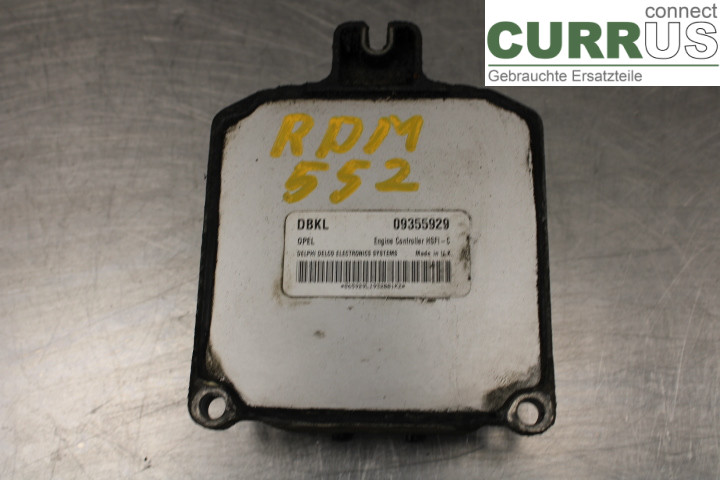 OPEL ASTRA  G    98-03 Engine Control Unit (ECU) 09355929 1.6i/X16XEL