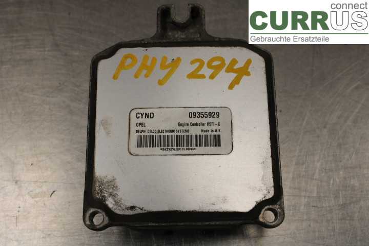 OPEL ASTRA  G    98-03 Engine Control Unit (ECU) 09355929 1.6i/X16XEL