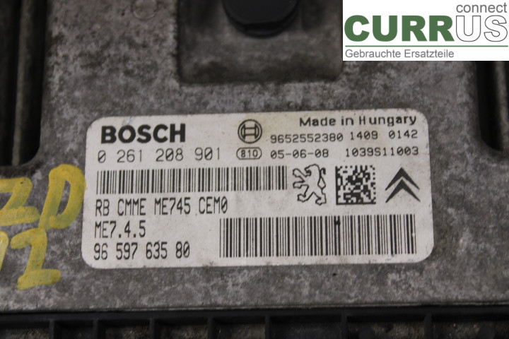PEUGEOT 206  98-09 Engine Control Unit (ECU) 9652552380 1.6i/NFU