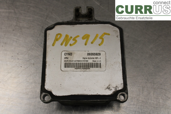 OPEL ASTRA  G    98-03 Engine Control Unit (ECU) 09355929 1.6i/X16XEL
