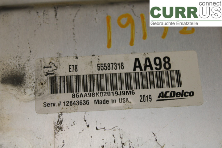 OPEL CORSA D  07-14 Engine Control Unit (ECU) 55587318 1.2i/A12XER
