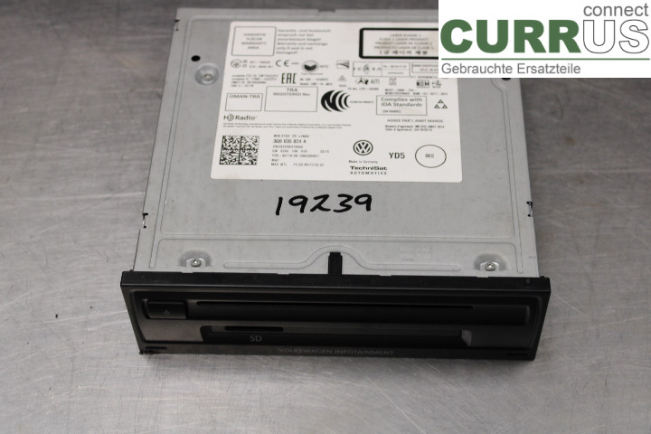 VW GOLF / E-GOLF VII   13-20 Radio CD / Multimedia panel 3Q0035824A 1.4TSi/CPWA
