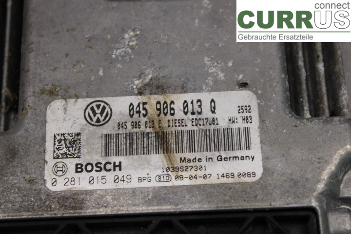 SKODA FABIA         07-14 Engine Control Unit (ECU) 045906013Q 1.4TDi/BMS