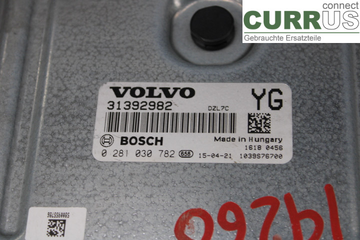 VOLVO XC70  14-16 Engine Control Unit (ECU) 31392982 2.4D/D5244T20