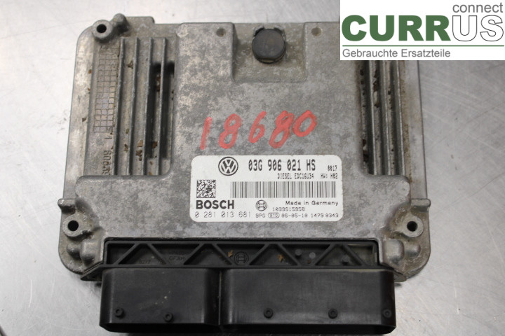 VW CADDY      04-10 Unité de contrôle moteur (ECU) 03G906021HS 1.9TDi/BLS