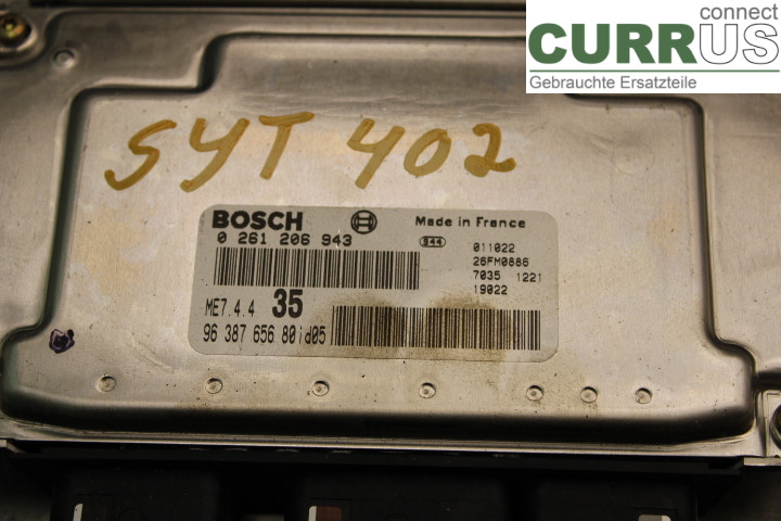 PEUGEOT 307     01-05 Engine Control Unit (ECU) 9638765680 1.6i/NFU