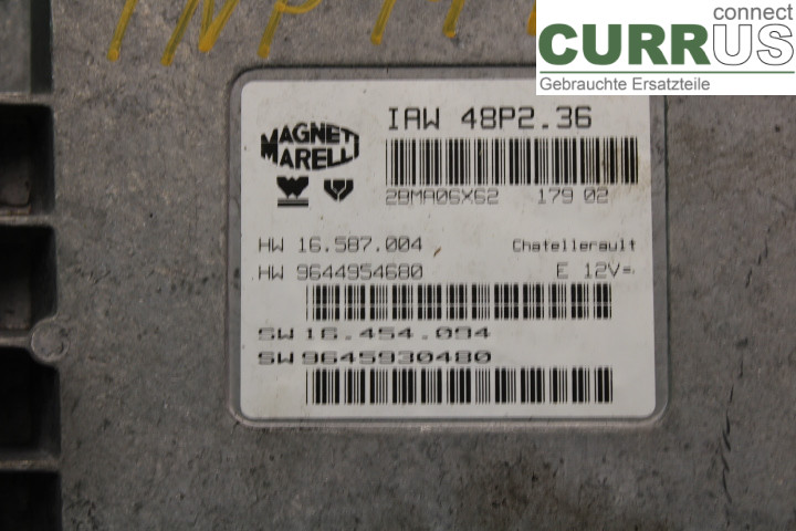 PEUGEOT 307     01-05 Engine Control Unit (ECU)  2.0i/RFN