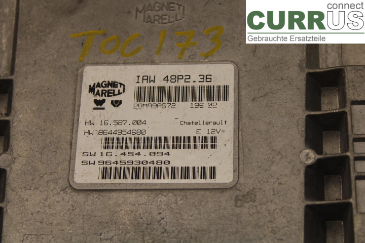 PEUGEOT 307     01-05 Engine Control Unit (ECU) 16454094 2.0i/RFN