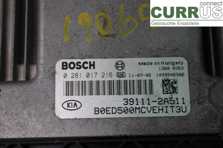 KIA CEE´D   06-12 Unité de contrôle moteur (ECU) 391112A511 1.6CRDi/D4FBH