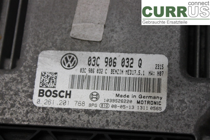 VW GOLF V      04-09 Engine Control Unit (ECU) 03C906032Q 1,4TSi/BMY