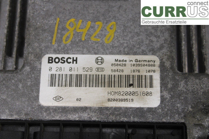 OPEL VIVARO 01-14 Motorsteuergerät (ECU) 8200389519 1.9TDi/F9Q760