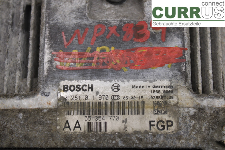 SAAB 9-3 VER 2 Engine Control Unit (ECU) 55354770 1.9TiD/Z19DTH